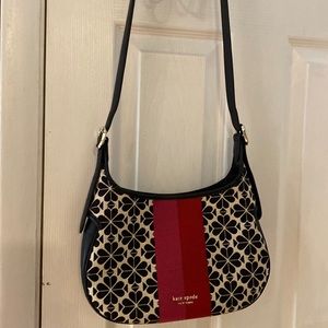 Spade flower jacquard small hobo